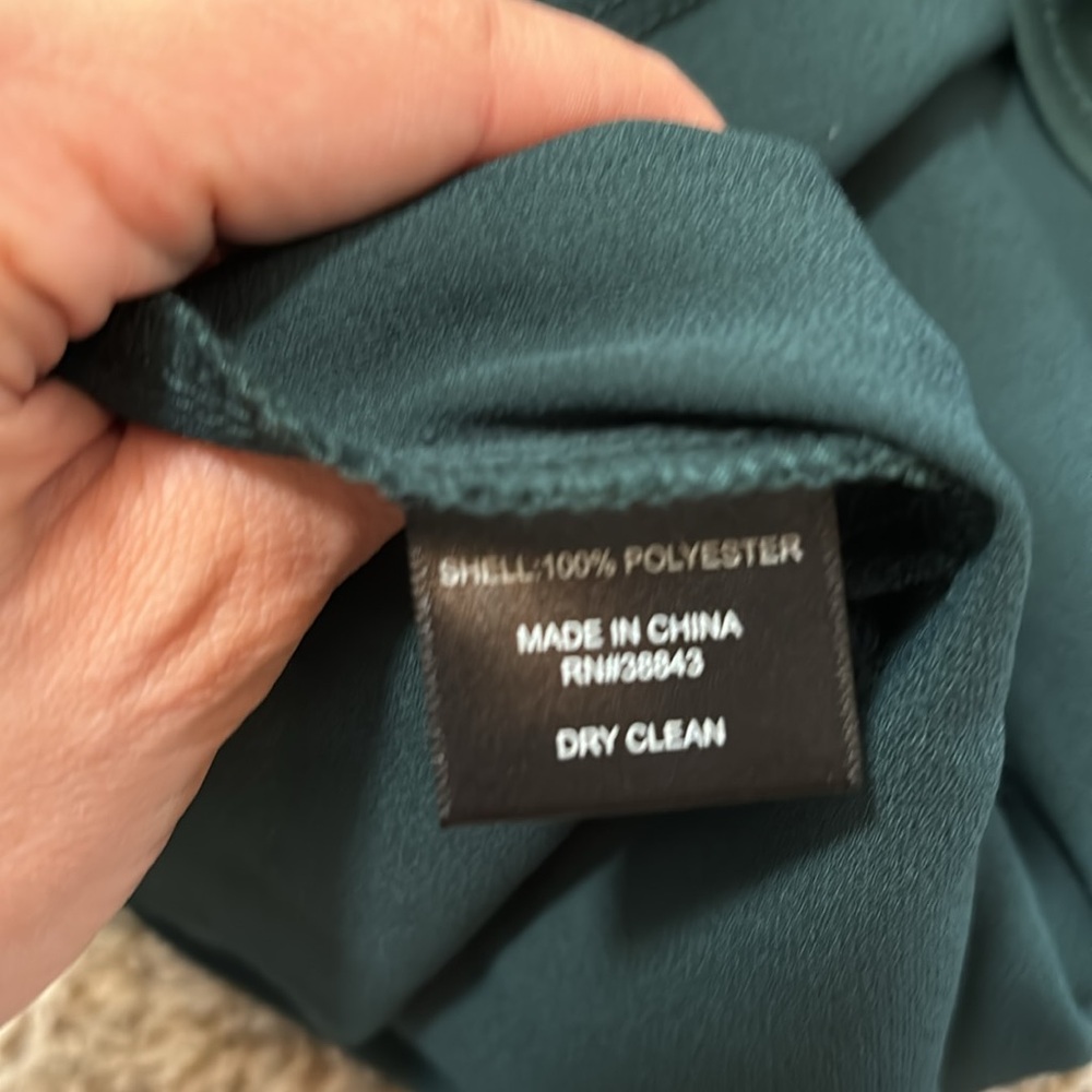 Sam Edelman green satin slip dress 8 - Picture 5 of 5